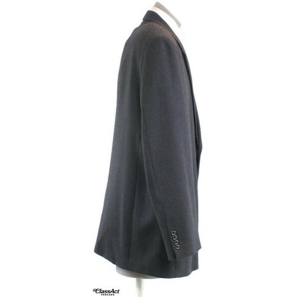 PRONTO UOMO Mens Blue Lambswool Herringbone Blazer Sport Coat Suit Jacket 50L - Picture 5 of 8